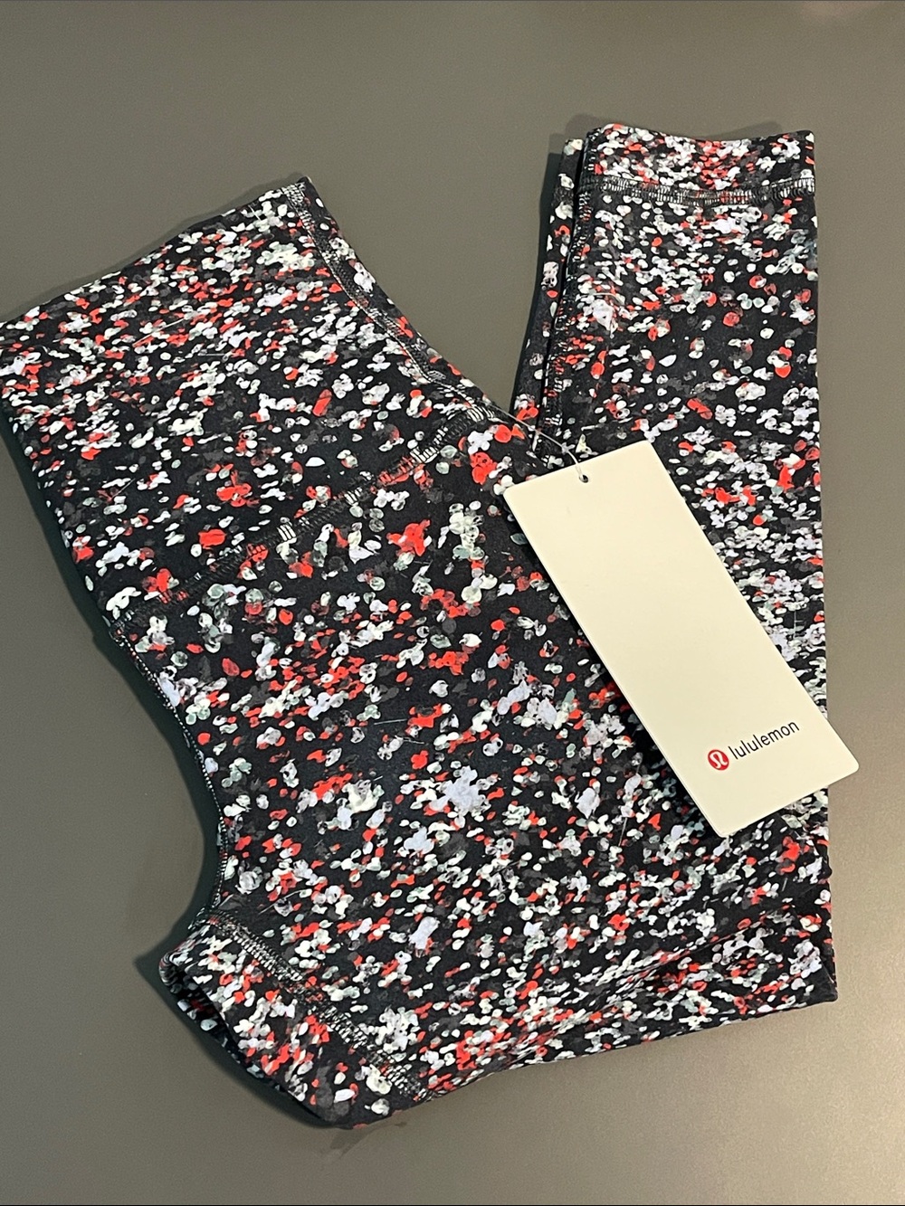 Lululemon Align HR Legging Black with Red & White Speckle High-Rise Jeggings